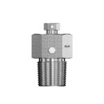 Mi-Lok stainless steel high pressure bleed valve with male NPT thread and hex body