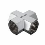 Mi-Lok stainless steel female cross fitting