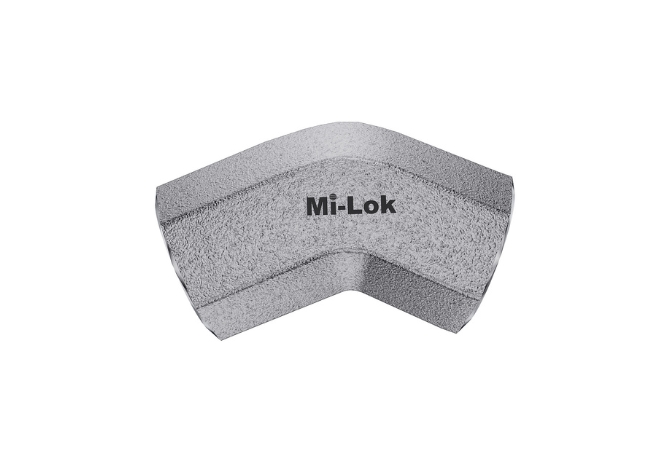 Mi-Lok 45-degree female elbow fitting.