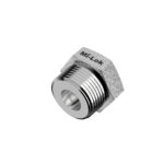 3D isometric perspective view of Mi-Lok stainless steel reducing bushing pipe fitting