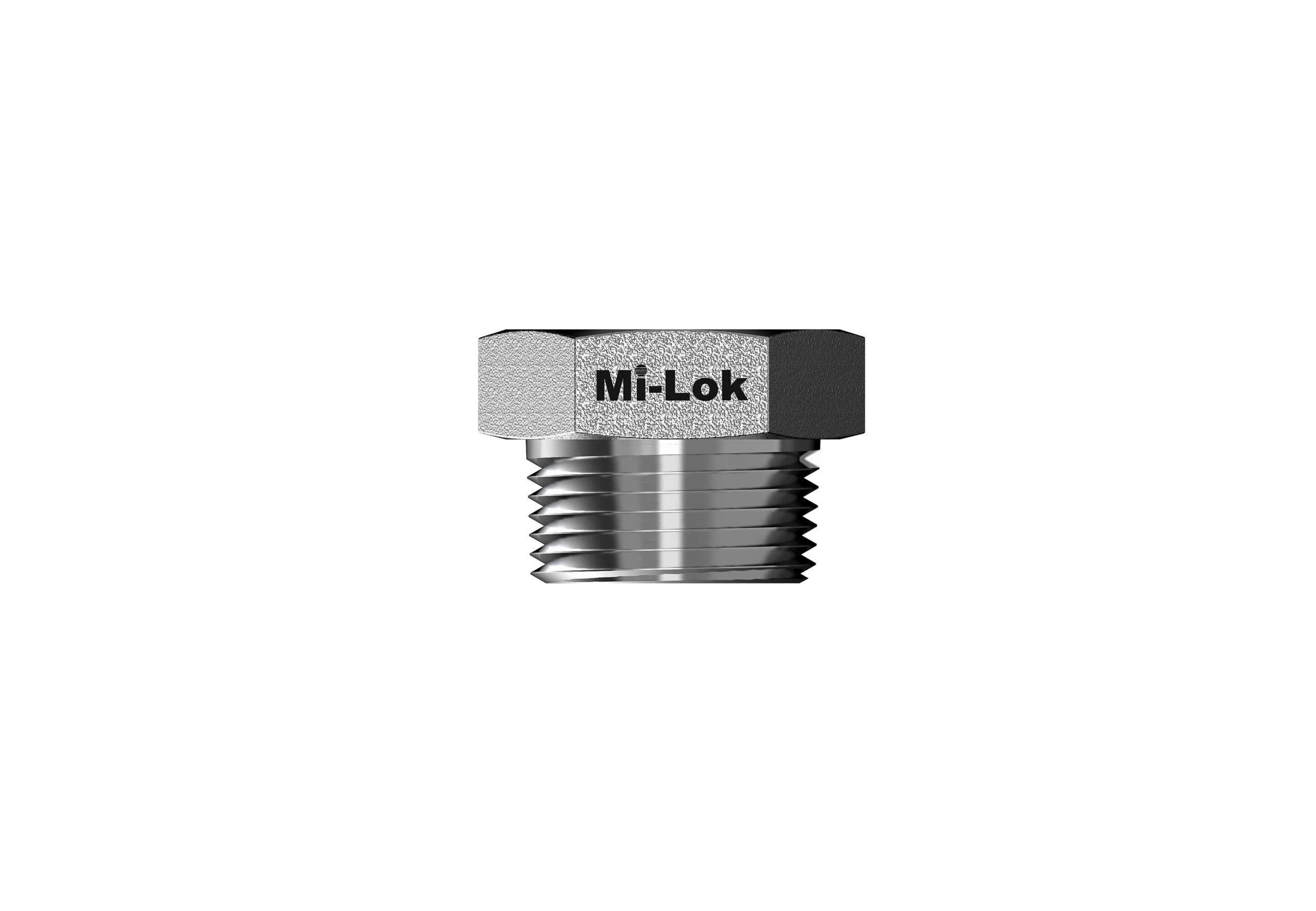 Mi-Lok reducing bushing fitting front elevation view