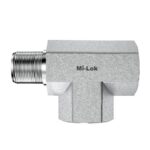 Mi-Lok stainless steel run tee.
