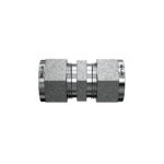 Mi-Lok stainless steel straight union fitting horizontal profile