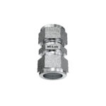 Mi-Lok straight union tube fitting front opening view