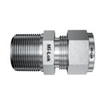 Mi-Lok stainless steel male connector tube fitting