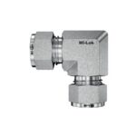 Mi-Lok equal union elbow 90 degree tube fitting side view
