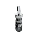 Mi-Lok needle valve male NPT thread end port view